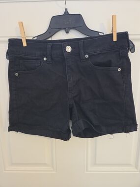 American Eagle Black Women's Casual Denim Shorts